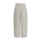 Brunello Cucinelli Beige Silk Casual Pants
