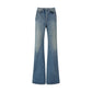 Saint Laurent Blue Cotton Flared Jeans