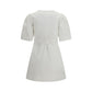 Ganni White Cotton Casual Dress