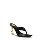Saint Laurent Black Silk Sandals