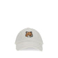 Maison Kitsuné White Cotton Cap (Baseball Hat)
