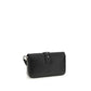 PINKO Black Calf Leather Bos Taurus Shoulder Bag