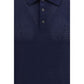 Roberto Collina Blue Cotton Polo Shirt