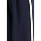 Max Mara Blue Cotton Casual Pants