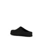 UGG Black Calf Leather Bos Taurus Mules