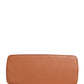 Dolce & Gabbana Orange Beige Leather DG Logo Zip Around Hand Purse Wallet