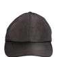 Dolce & Gabbana Men Black Cotton 6 Panels Baseball Cap Hat