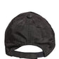 Dolce & Gabbana Men Black Cotton 6 Panels Baseball Cap Hat