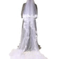 Dolce & Gabbana White Floral Lace Nylon Floor Length Long Wedding Veil
