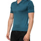Dolce & Gabbana Teal Blue Silk Collared Short Sleeves Polo T-shirt