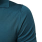 Dolce & Gabbana Teal Blue Silk Collared Short Sleeves Polo T-shirt
