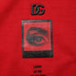 Dolce & Gabbana Red DG Eye Print Cotton Crew Neck T-shirt