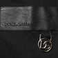 Dolce & Gabbana Black Cotton Logo Plaque Crew Neck T-shirt