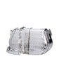 Versace Gray Leather Shoulder Bag