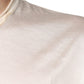 Dolce & Gabbana Off White Silk Henley Short Sleeves T-shirt
