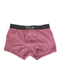 Dolce & Gabbana Pink D&G Logo Cotton Regular Boxer Underwear