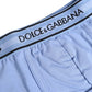 Dolce & Gabbana Light Blue Cotton Men Regular Boxer Underwear