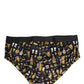 Dolce & Gabbana Black Jazz Cocktail Men Brando Brief Underwear