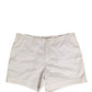 Dolce & Gabbana White Cotton Mid Waist Chino Bermuda Shorts