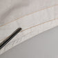 Dolce & Gabbana White Cotton Mid Waist Chino Bermuda Shorts