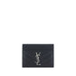 Saint Laurent Black Calf Leather Bos Taurus Wallet