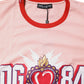 Dolce & Gabbana Pink DG 84 Sacred Heart Print Cotton T-shirt