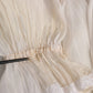 Dolce & Gabbana White Silk Cotton Ascot Collar Blouse Top