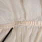 Dolce & Gabbana White Silk Cotton Ascot Collar Blouse Top