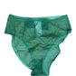 Dolce & Gabbana Green Lace Nylon DG Lingerie Panty Brief Underwear