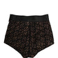Dolce & Gabbana Black Cotton DG Logo High Waist Girdle Underwear