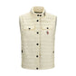 Moncler Grenoble Beige Polyamide Sleeveless Jacket