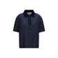Ami Paris Blue Cotton Polo Shirt