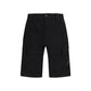 C.P. Company Black Cotton Bermuda Shorts