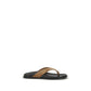 Stuart Weitzman Multicolor Calf Leather Bos Taurus Flip-Flop Sandals