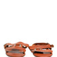 Dolce & Gabbana Brown Leather Flat Sandals Shoes