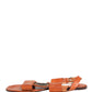 Dolce & Gabbana Brown Leather Flat Sandals Shoes