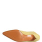 Dolce & Gabbana Yellow Suede Heel Mule Shoes