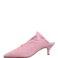 Dolce & Gabbana Pink Suede Heel Mule Shoes