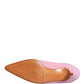 Dolce & Gabbana Pink Suede Heel Mule Shoes