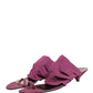 Dolce & Gabbana Violet Heels Sandals Shoes