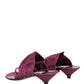 Dolce & Gabbana Violet Heels Sandals Shoes