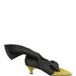 Dolce & Gabbana Black Yellow Suede Boots Shoes