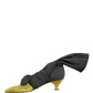 Dolce & Gabbana Black Yellow Suede Boots Shoes
