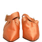 Dolce & Gabbana Orange Satin Sandals Shoes