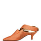 Dolce & Gabbana Orange Satin Sandals Shoes