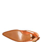 Dolce & Gabbana Orange Satin Sandals Shoes