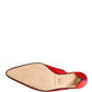 Dolce & Gabbana Red Suede Heel Mule Shoes