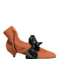 Dolce & Gabbana Brown Black Suede Boots Shoes