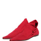 Dolce & Gabbana Red Suede Ankle Boots Shoes