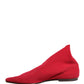 Dolce & Gabbana Red Suede Ankle Boots Shoes